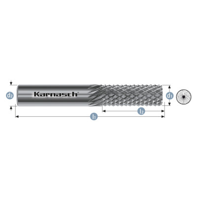 Фреза рашпильная кукуруза 6x19x6x50 Karnasch 11.6002-013