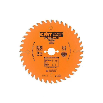 292.165.40M CMT Диск пильный 165x30x2,6/1,6 10° 15° косой зуб Z=40