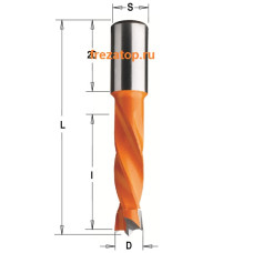 308.160.12 CMT Сверло с твердосплавной напайкой для присадочного станка 16x30x57,5 Z=2+2 хвостовик S