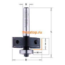 S660.04178 CMT Фреза четвертная с нижним подшипником, смен.ножи с твердосплавной напайкой Z2 хвостов