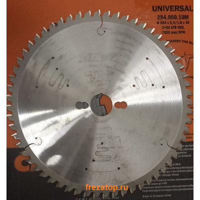 294.060.10M CMT Диск пильный 254x30x2,4/1,8 -5° 10° косой зуб Z=60