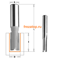 Фреза концевая пазовая монолитная S=8 D=7x18x48 CMT PRO 911.0718