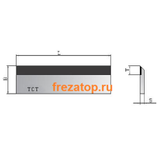 Строгальный нож 410x40x3 с твердосплавной напайкой