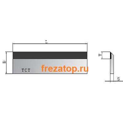 Строгальный нож 410x40x3 с твердосплавной напайкой