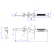 Зажим горизонтальный GH-200-WLH усилие 400 кг