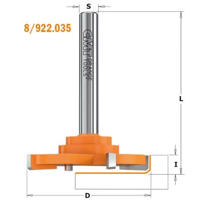 922.035.11 CMT фреза для выравнивания поверхности Z4 D=52x6,5x65,0 RH S=8 RH