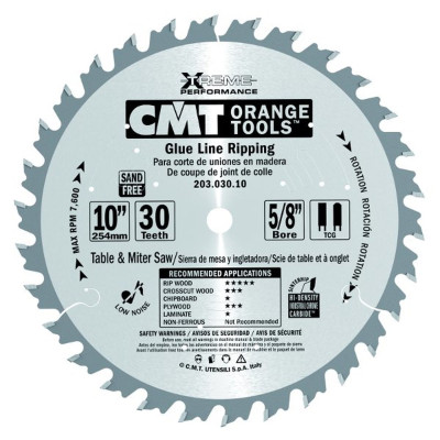 203.030.10M CMT Пильный диск СМТ универсальный 254х3,2/2,2х30 Z=30