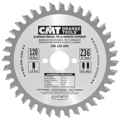 Диск пильный 120x20x1,8/1,2 z36 296.120.36H CMT