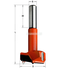 370.300.12 CMT Сверло с твердосплавной напайкой для присадочного станка 30xx77 Z=2+2 хвостовик S=10x