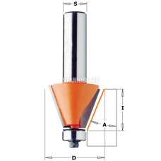 857.501.11 CMT Фреза фасочная 30гр. (нижн.подш.) хвостовик S=12,7 D раб.=38,5x22