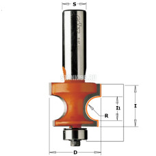 861.548.11 CMT Фреза профильная (Катушка) с нижним подшипником хвостовик S=12,7 D раб.=25,4x18,6