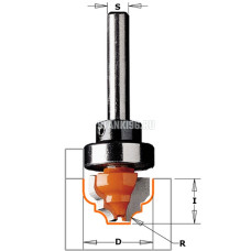 865.802.11B CMT Фреза (Псевдофиленка) (D) (верх. подш.) хвостовик S=12,7 D раб.=28,6x13,3